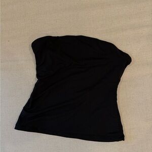 Black Strapless Top